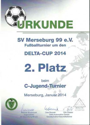 2. Platz beim Delta-Cup 2014 für C-Junioren