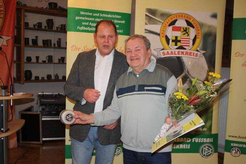 DFB Ehrenamtauszeichnungen für Hans Kiefer und Steve Harport