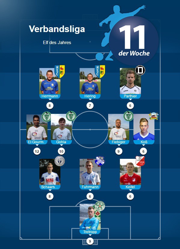 +++ Elf des Jahres in der Verbandsliga +++