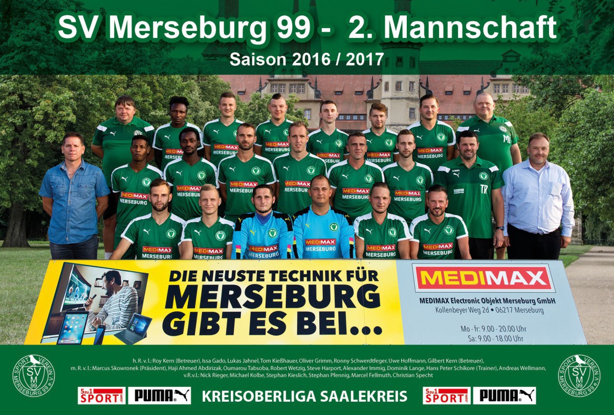 2. Männer: Mannschaftsfoto 2016/2017