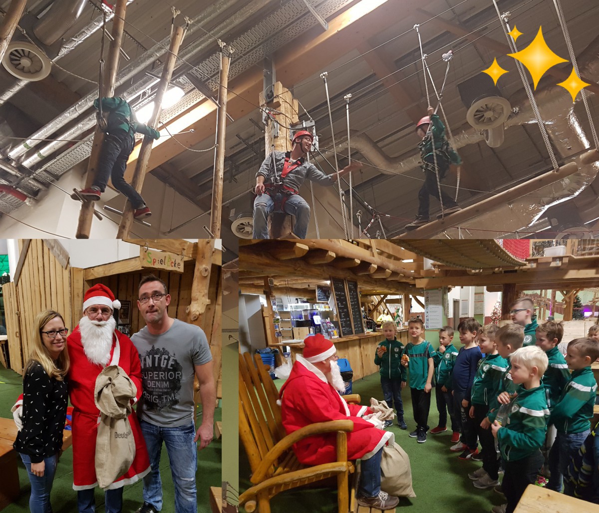 Weihnachtsfeier der F1 in der Kletterhalle im Nova Eventis