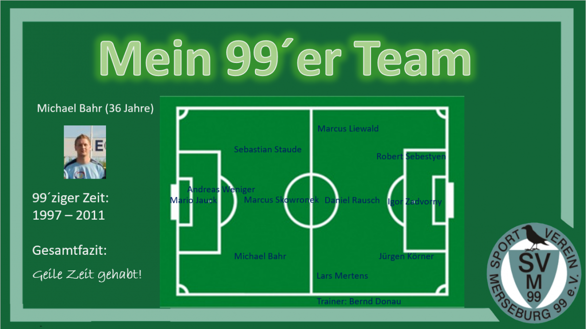 Mein 99´er Team - Michael Bahr