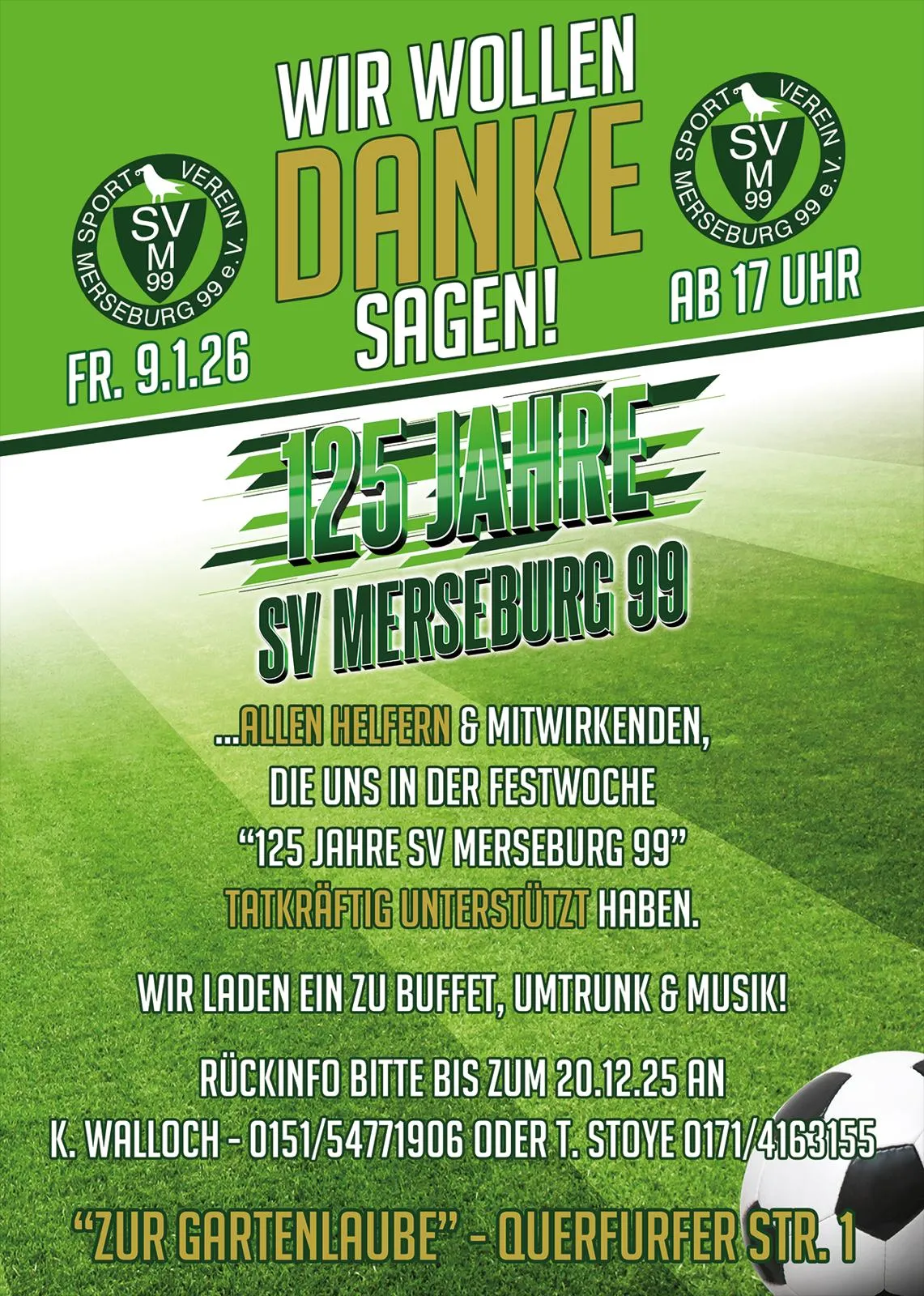 Wir wollen DANKE sagen...